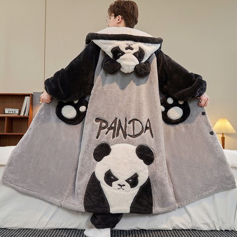 Oversized Panda Pattern Men Wi - Winter Clothing Pk ulasan dan harga