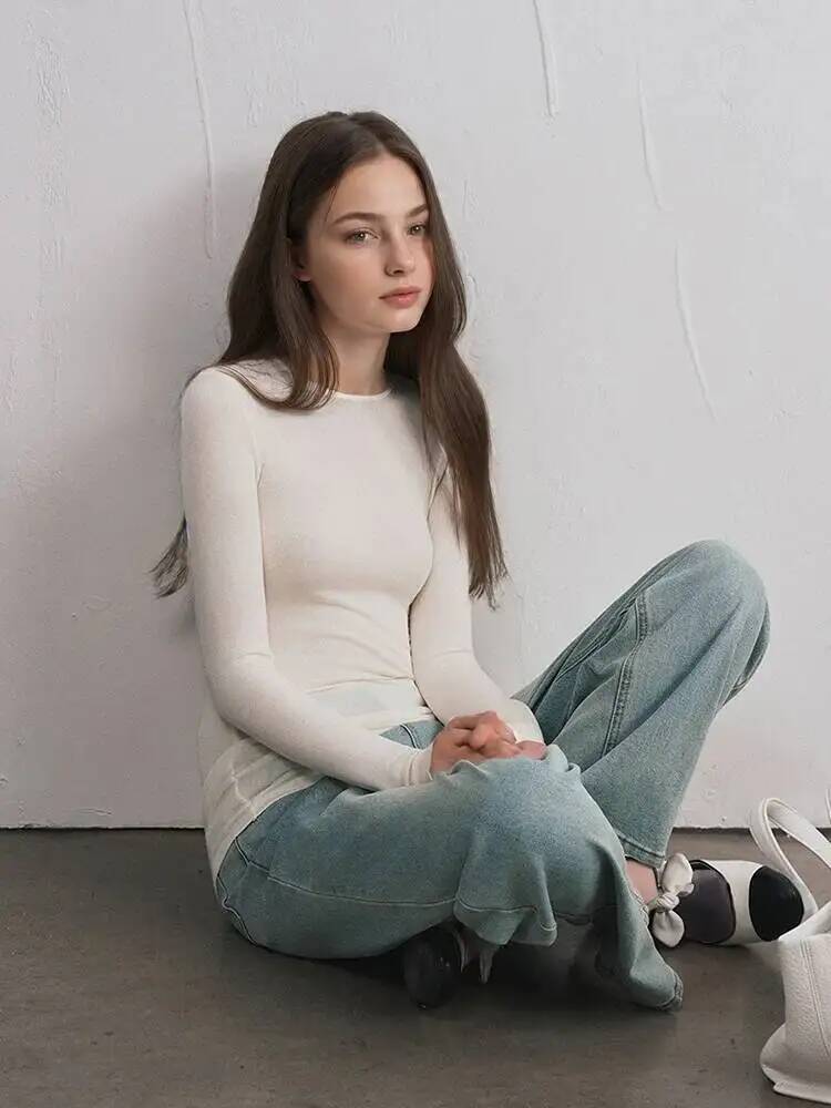 Women Cashmere Blend Long Slee - Winter Clothing For Women ulasan dan harga